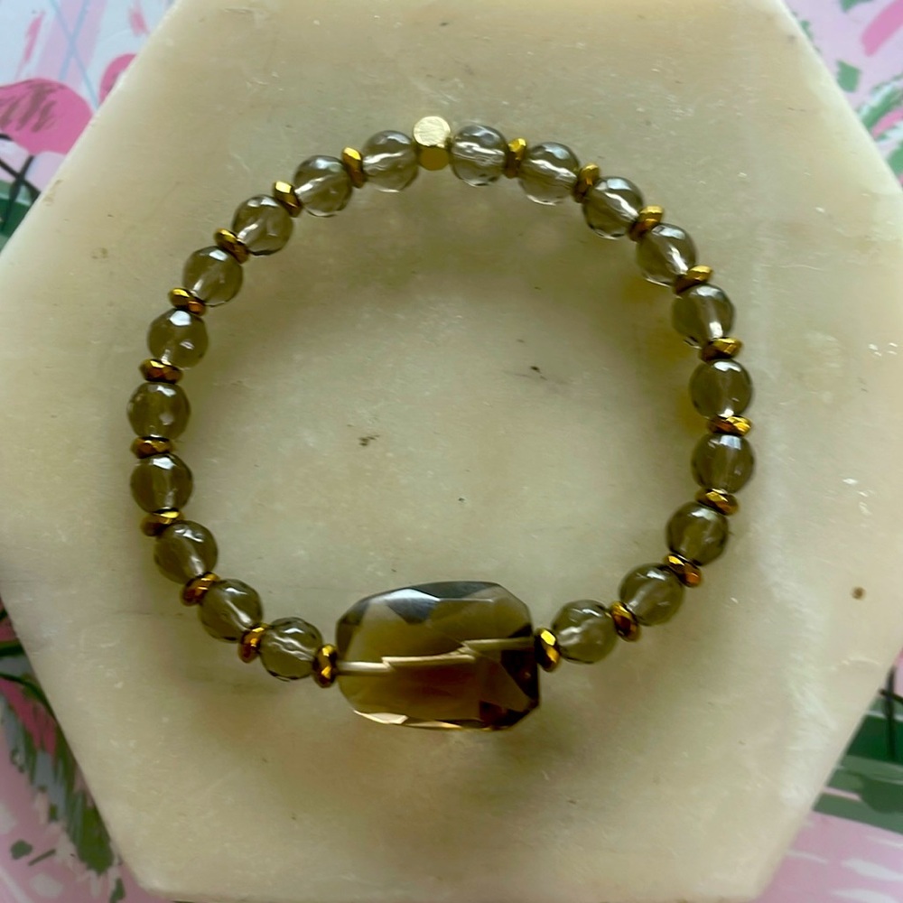 Smoky quartz bracelet